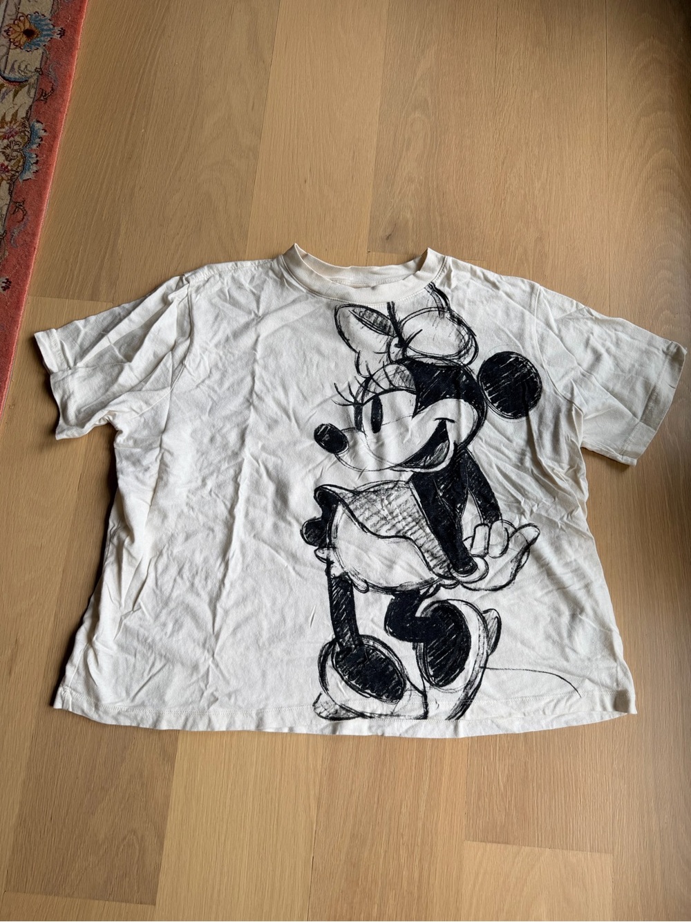 White Minnie Mouse Graphic Tee